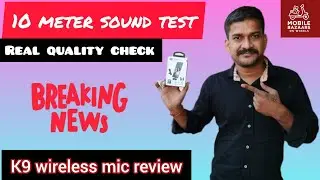🎤 K9 Wireless Mic Full Review | 10 Meter Sound Test | Best Budget Mic for YouTubers 2025 🔥