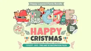 How To Use Layered Font by INZ Collection
