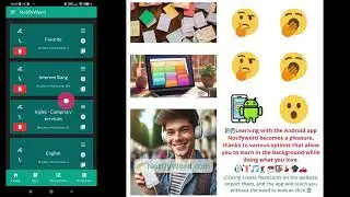 NotifyWord Flashcards Android ComfortableLearning LearningOnTheGo LearningWithMusic MoveAndLearn