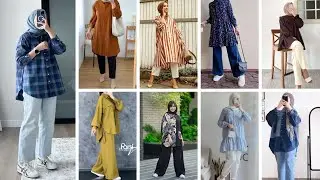 Winter Kurti designs With Jeans/ Short Frock Designs/ Girl Modest Look