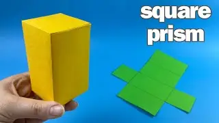 Kare prizma nasıl yapılır? / How to make a square prism?