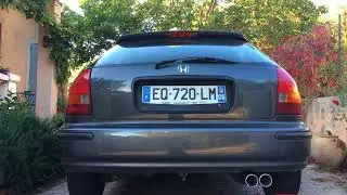 Honda Civic EJ9 1.4s Stock Exhaust VS Supersprint