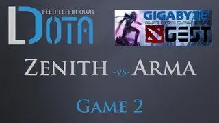 Zenith vs Armageddon - Game 2 (GEST Dota 2 Playoffs)