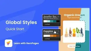 How to Use Global Styles for Design Consistency across Your Store | v6 Editor | GemPages Tutorial