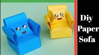 diy miniature sofa from cardboard / miniature houses /cardboard crafts / cardboard ideas