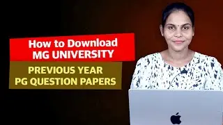 How to Download MG University Entrance previous question paper | Mg university kottayam