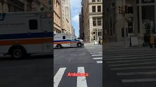 Ambulance NYC 🚑 #citylife #ambulance #rescue #reallife #citysounds #newyorkcity #nyclife
