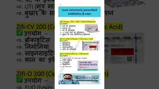 Zifi Antibiotics Uses in Hindi | Zifi Drops, Zifi-CV 200, Zifi-O 200 Full Detail |MBBS|BUMS|BAMS|