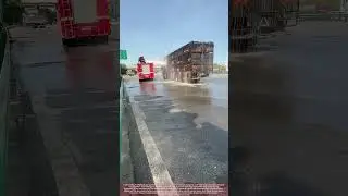 Firefighters Cool Pigs on Hot Truck