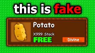 I Made FAKE Fruits in Grow A Garden