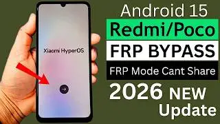 Xiaomi Frp Bypass Android 15 | Share Option Not Open (Enter FRP Mode Cant Share) Redmi Frp Unlock