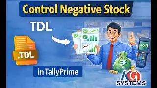 Negative Stock Control TDL Demo | Negative Stock Block in TallyPrime | Tally Tamil | KG SYSTEMS