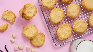 Easy Keto Shortbread Cookies Recipe - Low Carb Vanilla Flavored Snacks - (1g Net Carb)
