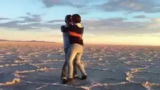 Bachata Dance at sunset over Uyuni saltlake (Bolivia) 2015
