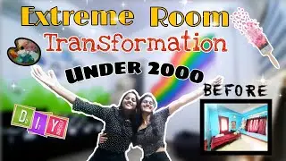 *Extreme* Room Transformation Under Rs 2000 | DIY Room Decor | Ft . Vaishnavi Mahamuni | New studio!