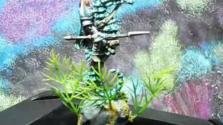 D&D male sea elf on seahorse