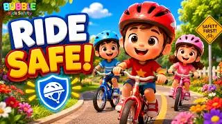 How to Ride a Bike 🚴&zwj;♂️ | Kids Bike Safety Song | Bubble Kids Safety