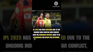 india pakistan conflict affect ipl 😢 #suspended
