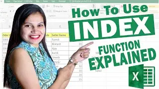 INDEX Function Explained &ndash; Simplify Excel Like a Pro! Excel में INDEX Formula सीखें #excel #index