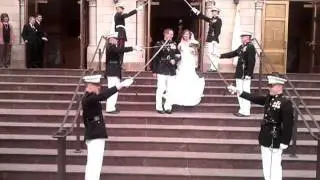 Marine Wedding Sword Send-Off