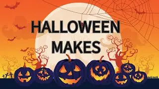 Tim Holtz Halloween Pumpkins, bottles, lights, bead dangle, Washi tape tag & skull