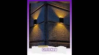 HAMITOR Solar Wall Lights Small Fence Lights Solar Powered Up Down LED Porch Light Luces Solares ...
