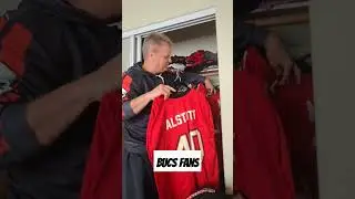 Closet full of Bucs jerseys!#gobucs#buccaneers#football#gameday