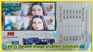 Led tv Double image problem solution 📺