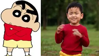🔥 Shinchan in Real Life Cartoon Characters! 😱 AI Animation & Transformations! 🔥