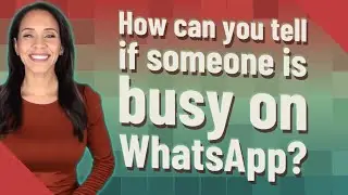 How can you tell if someone is busy on WhatsApp?