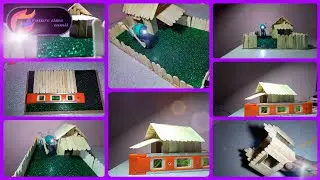 ice stick house|tiny house handmade |science project