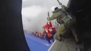 Hundreds trapped on a burning ferry