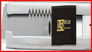 OLFA 9mm Stainless Steel Utility Knife (SVR-1) - Multi-Purpose Retractable Precision Knife