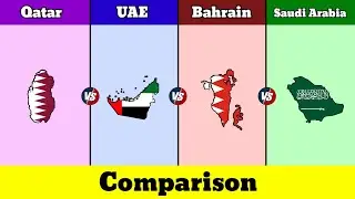Qatar vs UAE vs Bahrain vs Saudi Arabia | Country Comparison | Data Duck 3.o