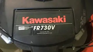 Changing oil and replacing a fuel filter on a Kawasaki FR730V