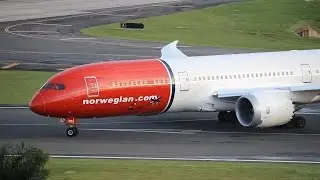 Norwegian 787-9 Quiet Takeoff from San Juan (TJSJ) [HD]