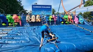 Cedar point rope ladder game / Climbing challenge