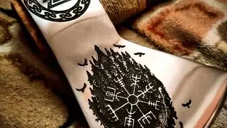 Топор викингов Фенрир + собака | viking axe and dog