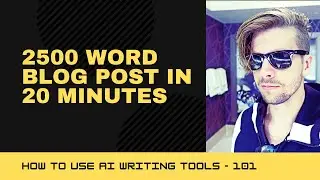 Write a Blog Post FAST - How to use Jasper.ai (Jarvis.ai) Boss Mode for beginners