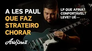 Review Guitarra Aria Pro 2 / Les Paul 212-MK2 Bowery Phantom || Uma LP diferente do óbvio!