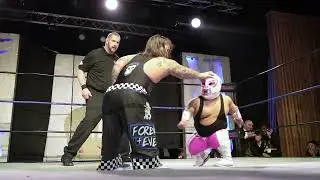 Micro Man VS. Swoggle (clip) - Absolute Intense Wrestling