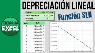 Funci&oacute;n SLN en Excel: Calcula la Depreciaci&oacute;n Lineal F&aacute;cilmente 🚀