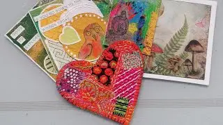 A quick thank you to my art swap partners Jen and Hayley and to Maggie for the stitched heart