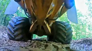 Hauling logs through soft ground!!