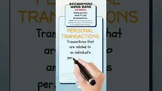 What is Personal Transactions in Accounting? | Avoid Mixing Finances Explained