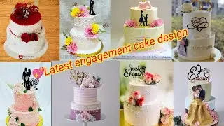 🌈 💍Amezing Two Tier Engagement Cake Designs/Latest Engagement Cake Designs/CakeDesign/Wedding Cake