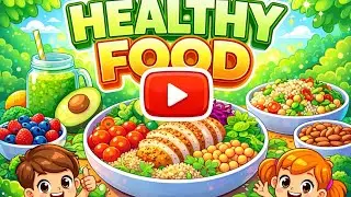 Healthy food rhyme for kids ❤️#kids #learning #love #shorts #kidsvideo #food 