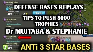 STEPHANIE & DR MUJTABA DEFENSE BASE REPLAYS &hearts; CLASH OF CLANS