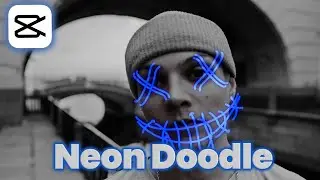 How to add Neon Doodle effect to video in CapCut App
