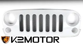 K2MOTOR INSTALLATION VIDEO: 2007 - 2014 JEEP WRANGLER STEEL GRILL MESH